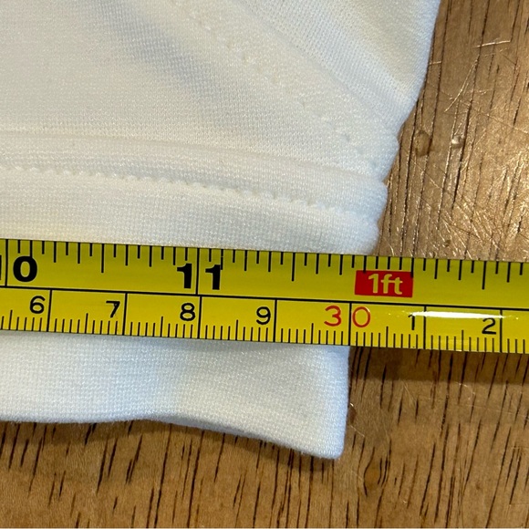 Guess White Crop Mesh Athletic Top S - Picture 12 of 13